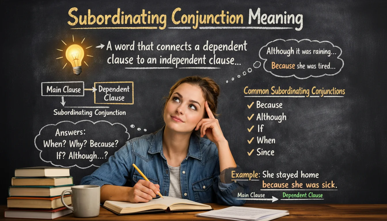 subordinating conjunction meaning