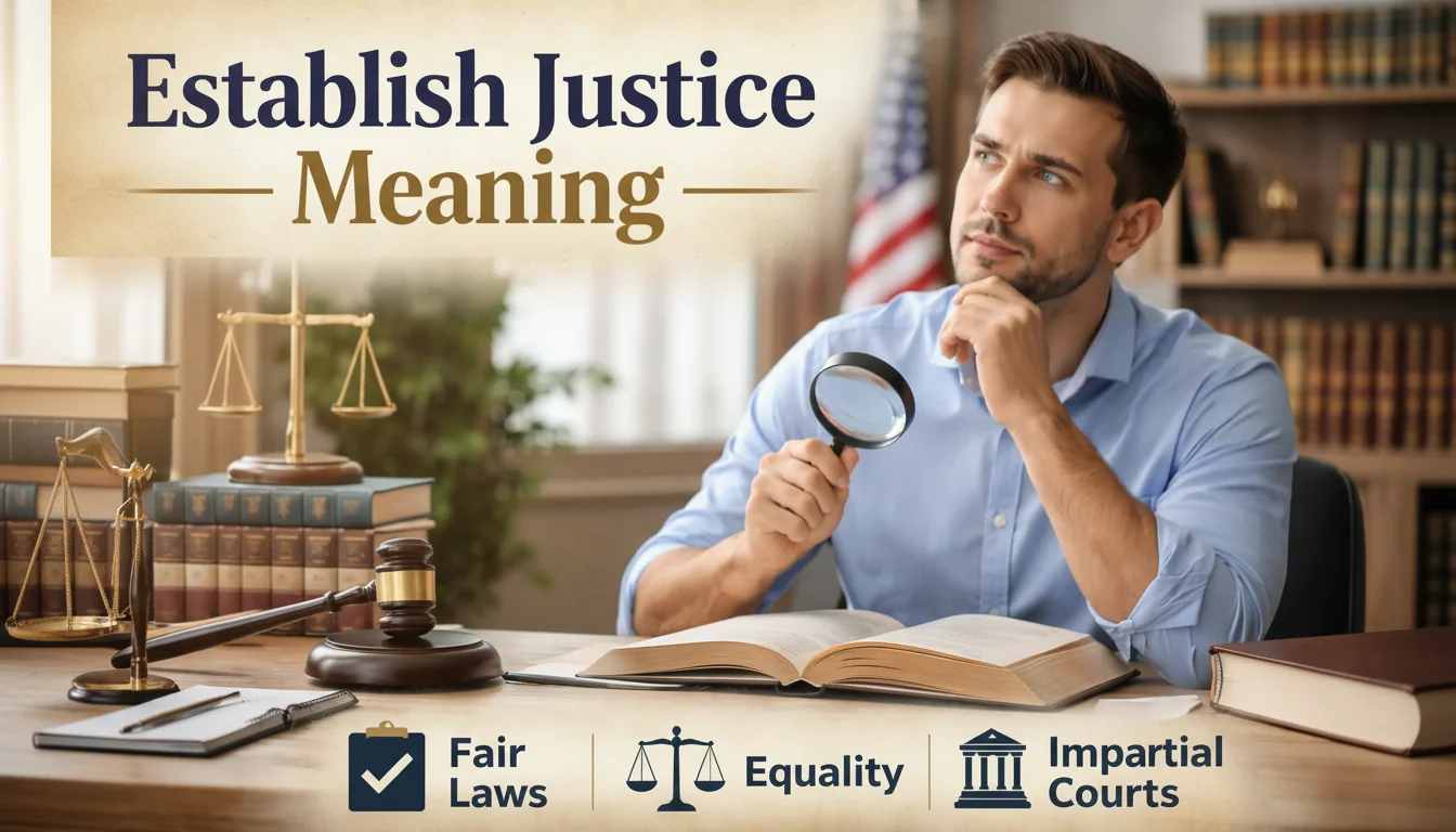 Establish Justice Meaning