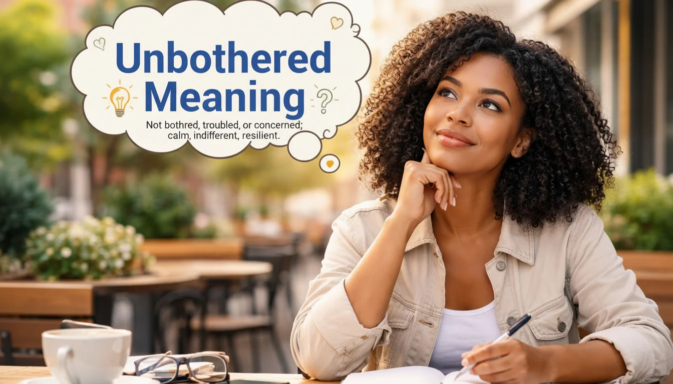 Unbothered Meaning