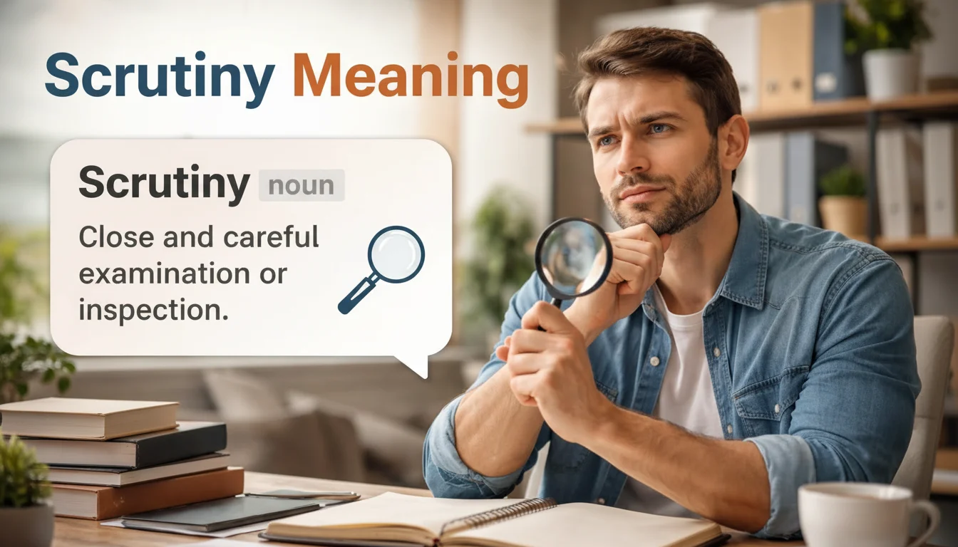 scrutiny Meaning