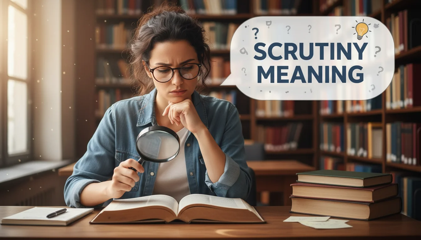 scrutiny Meaning